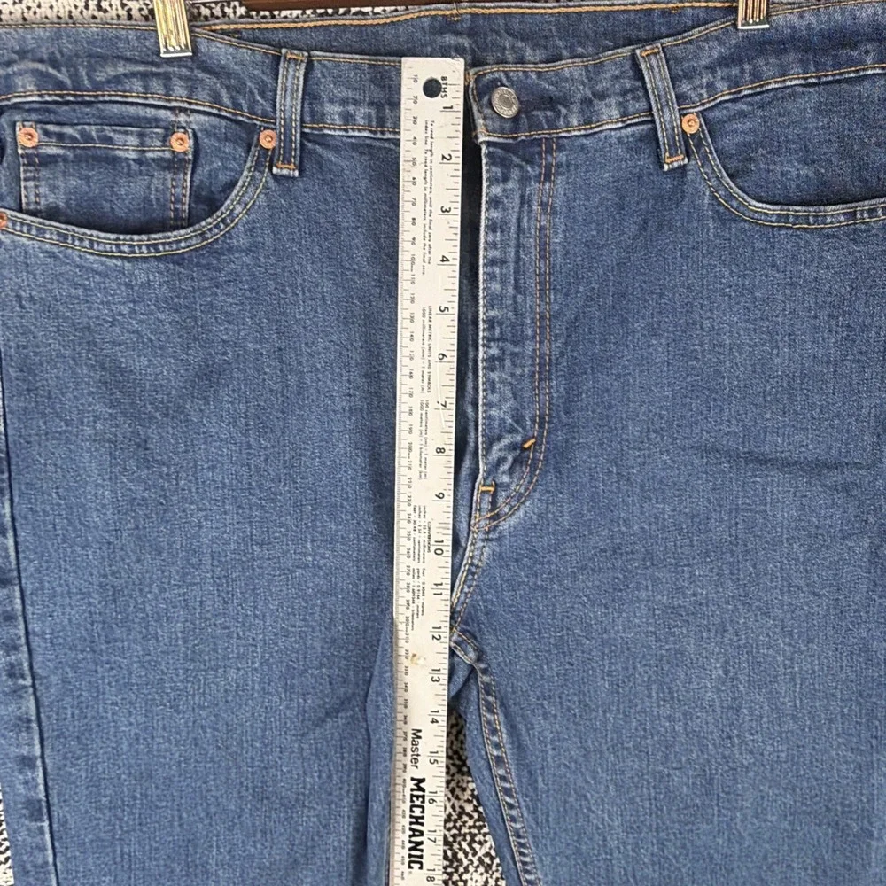 Levis 514‎ Straight Leg Blue Jeans Mens 40 X 32 (FITS 40 X 31) Classic Denim